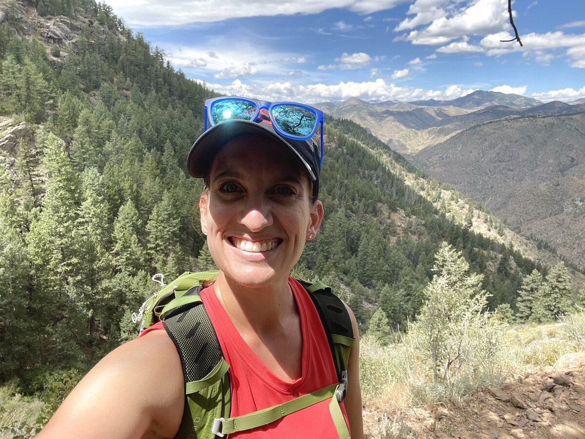 Dr. Jennifer Sapp hiking in Colorado